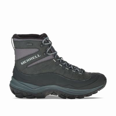 Merrell Thermo Chill Mid Shell Waterproof Vandringskängor Herr Svarta (SE567328)